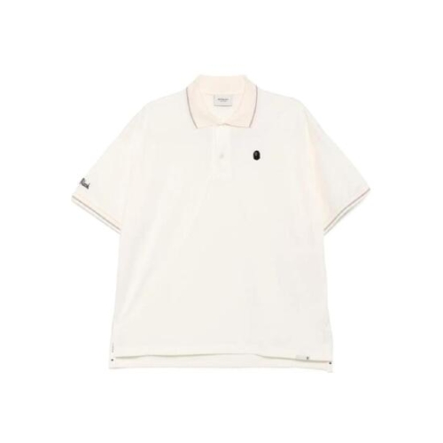 베이프 BLACK A BATHING APE 코튼 폴로 탑 001POK201002I T