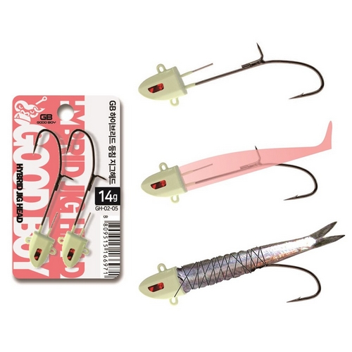 지비굿보이 GH-02 GB 하이브리드 등침 지그헤드 (14g)