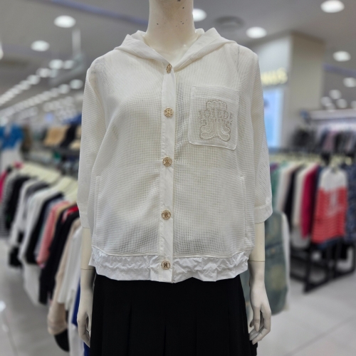 여성 브랜드 후드 망사 여름 바캉스 자켓 JAFU4WGJ400_US