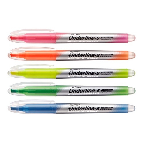 문화 언더라인 에스형광펜 4.0mm 녹색
