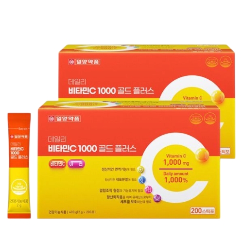 일양약품 데일리 비타민C 1000 골드 플러스 200포 (2개)_이미지