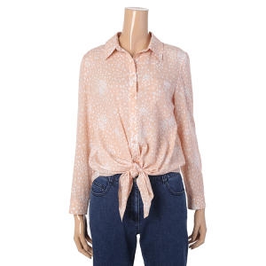 안지크 밑단끈묶음블라우스 AF2BL5100