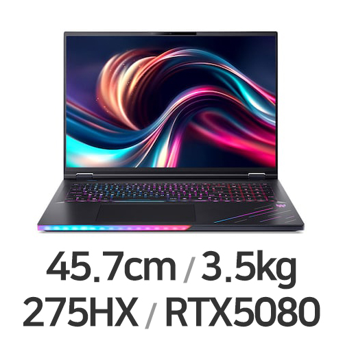 에이서 프레데터 헬리오스 18 AI PH18-73-9721 64GB램 (SSD 8TB)