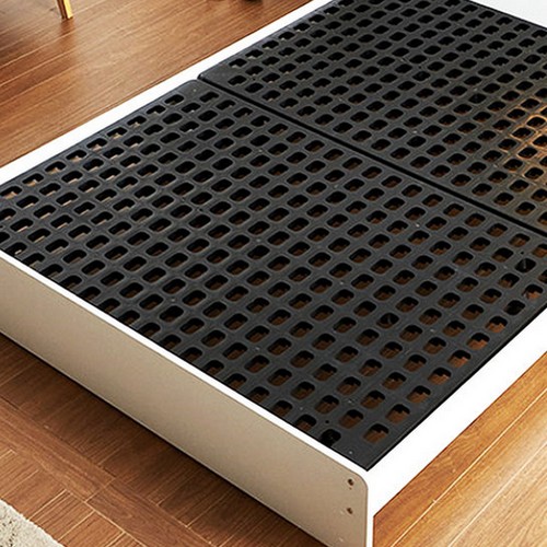 에넥스 로제 LED 일반 2단서랍 침대 SS (매트별도)_이미지