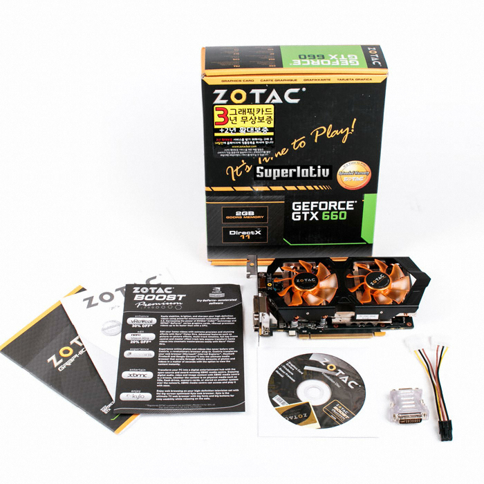 ZOTAC ������ GTX660 ���۶�Ƽ�� D5 2GB