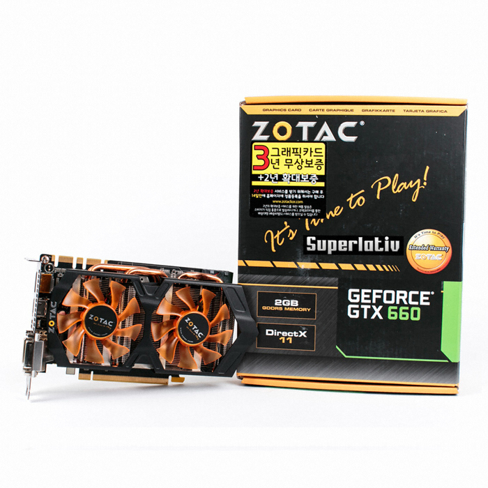 ZOTAC 지포스 GTX660 수퍼라티브 D5 2GB