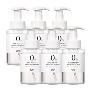 해피바스 제로퍼센트 저자극 버블 핸드워시 500ml (6개)_이미지