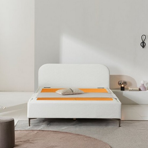 현대의료기 비앙코레토 베이지 흙침대 Q (전통한지본적토)_이미지