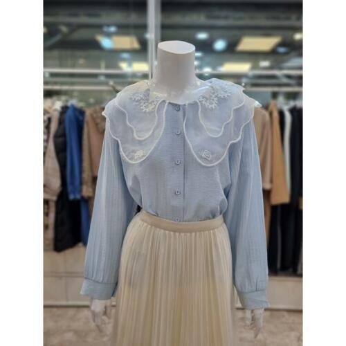 세이브존07 여성 레이스 카라 블라우스 YPPP2309 트렌디 감성의 스마트한 쇼핑공간