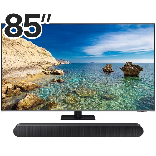 삼성전자 QLED KQ85QC75AFXKR (스탠드+사운드바, HW-S55B)_이미지