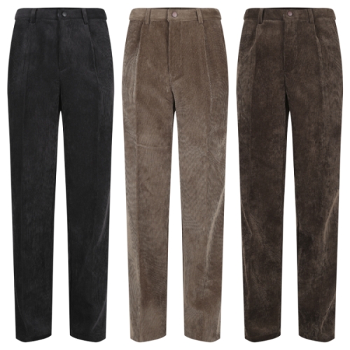 겨울 남성 따뜻한 기모 골덴 팬츠 골덴바지_HW-PTK-863-카키