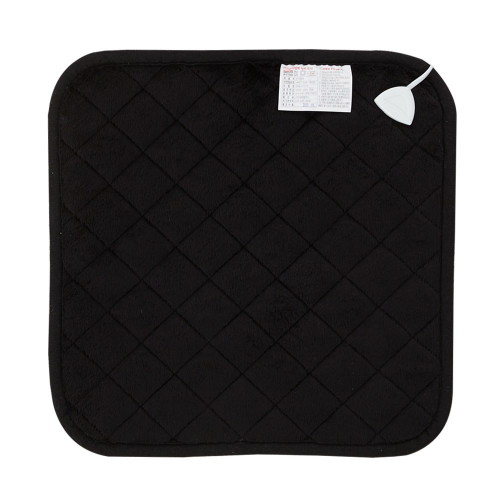 극세사 일체형 블랙 전기방석