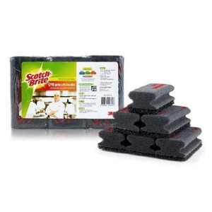 3M 강력 블랙 스펀지 수세미 NS 2030 1팩 6개입