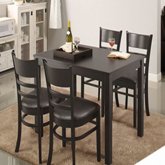 동서가구 아이 원목 식탁 1150 (의자4개)_이미지