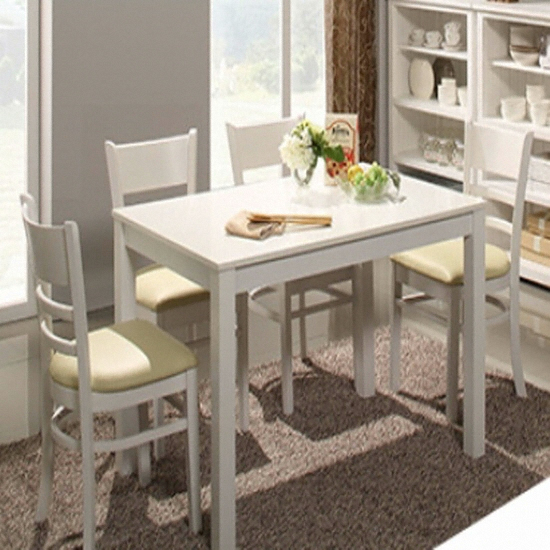 동서가구 아이 원목 식탁 1150 (의자4개)_이미지