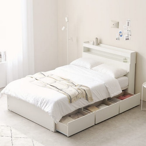 헤이몰리 라빈 수납 침대 D (독립스프링)_이미지