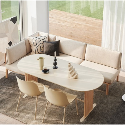 한샘  포레 컴포트 라운지 식탁 1800 (PP의자2개+벤치1개+코너벤치1개)