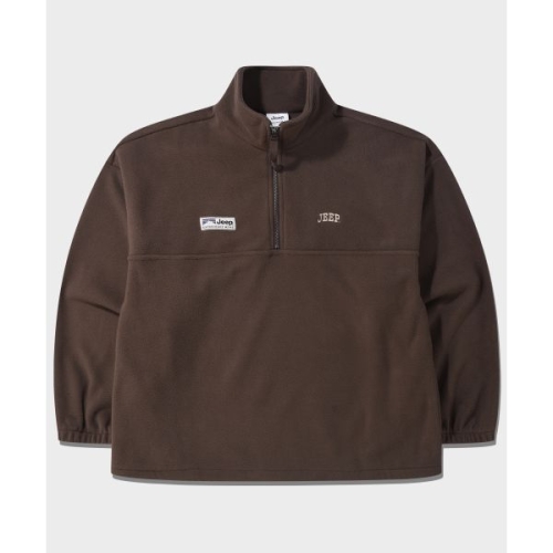 JEEP 에센셜 스몰로고 하프집업 플리스 JR5TSF192BR