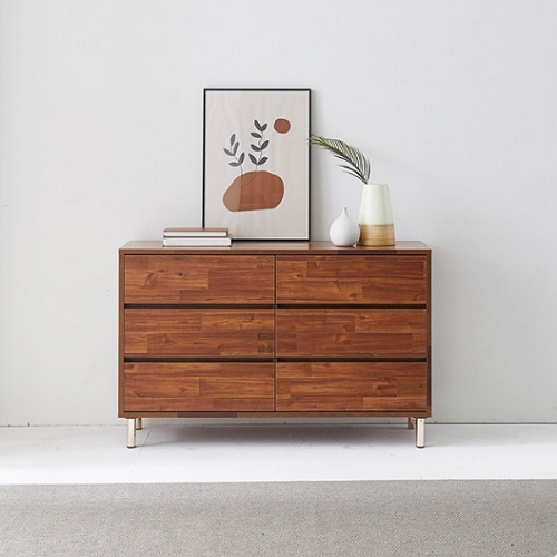 히트가구  G5391 3단 서랍 거실장 1200