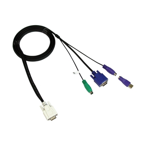 강원전자 NETmate KVM COMBO (RGB M/M) 케이블 (3L-36050C, 5m)_이미지