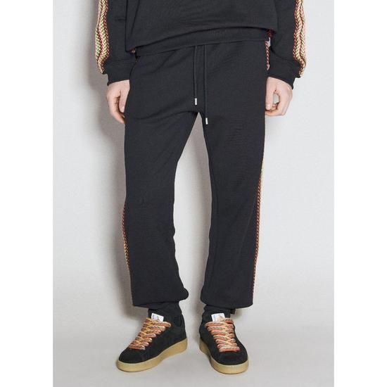 랑방 남성 사이드 커브 트랙 팬츠 lnv0154006blk