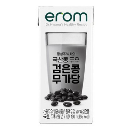 이롬 황성주 국산콩 두유 검은콩 무가당 190ml이미지입니다. 누르면 해당 게시물로 새창이동합니다.