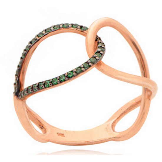 몰리즈 18K 그린인피니티 반지 S74098R