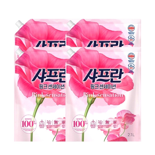 샤프란 핑크 센세이션 리필 2.1L (4개)_이미지