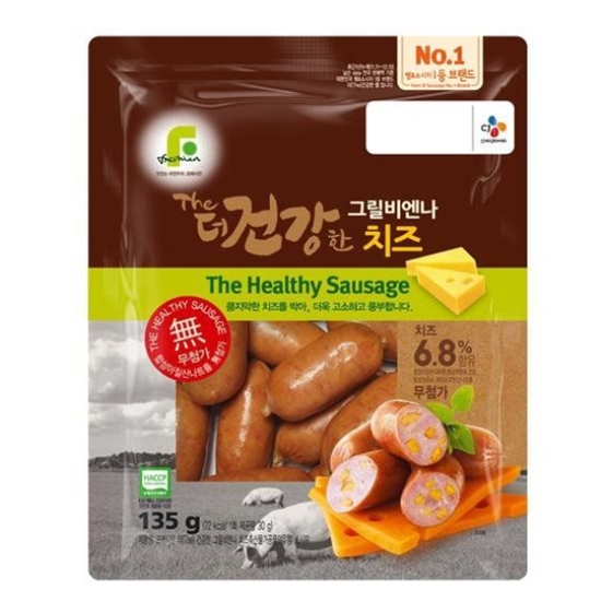 CJ제일제당 The더건강한 그릴비엔나 치즈 135g (30개)