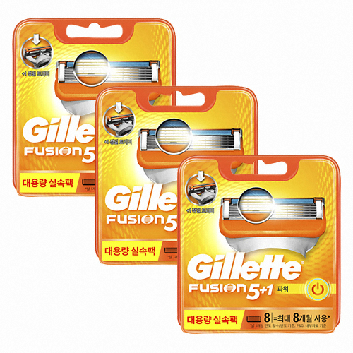 질레트 퓨전 파워 면도날 (24개)_이미지