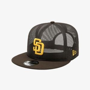 뉴에라 모자 CQK 14439963 MLB 샌디에이고 파드리스 풀 메쉬 스냅백 월넛_이미지