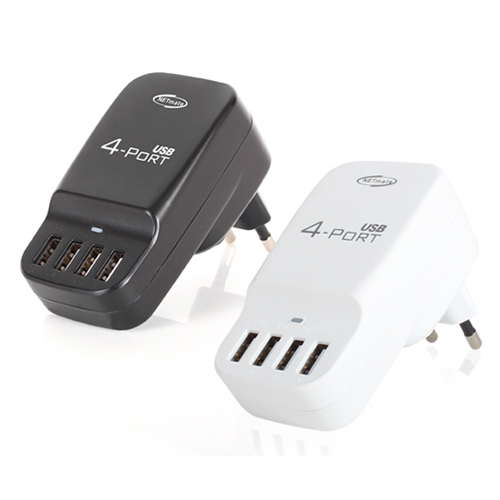 �������� NETmate �޴�� �� 34W 2.4A 4��Ʈ ������ NM-P04