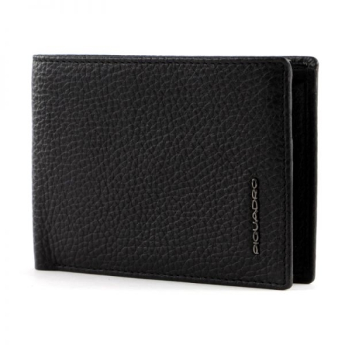 피콰드로 Piquadro 모더스 스페셜 남성 지갑 플립 업 ID 창 RFID 차단 네로 월렛 363769