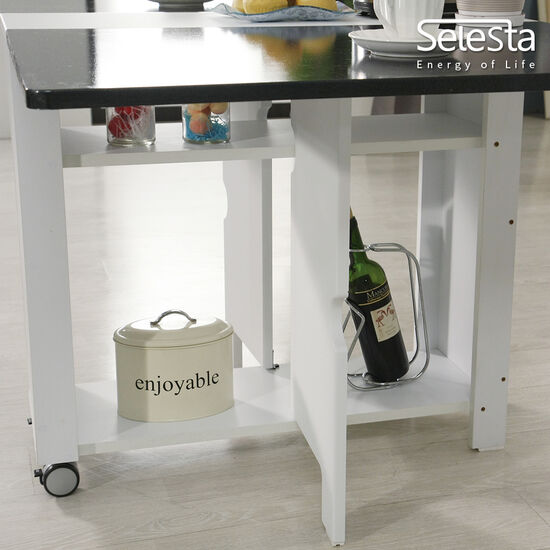 셀레스타 라이프 멤브레인 접이식 확장 식탁 (의자별도)_이미지