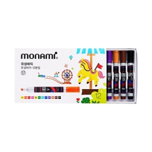 매직 유성매직 사각촉 12색세트