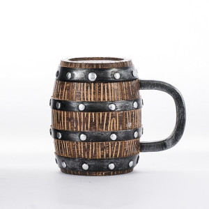 나무 맥주캔 맥주 손잡이 바이킹_이미지