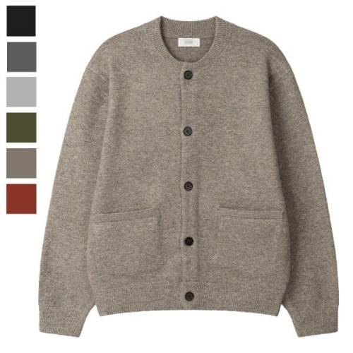 리빌모아 남자 아르테 라운드 포켓 버튼 가디건 SG-CA-Q084-차콜_이미지