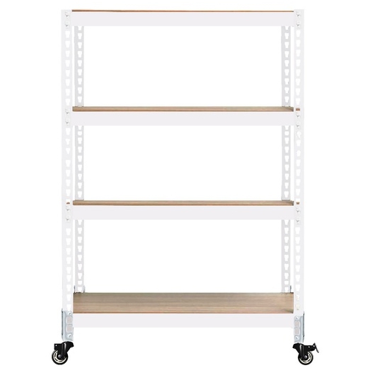 영진산업 스피드랙 우레탄바퀴 4단 이동식 선반 1100x300 (150cm(높이))