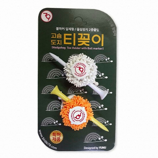 버디79 고슴도치 티꽂이 (2개)_이미지