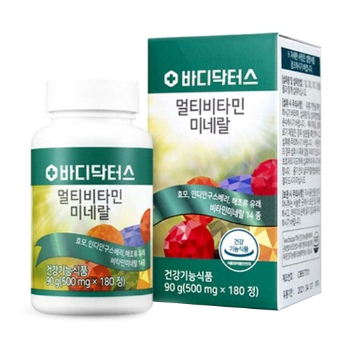 바디닥터스 멀티비타민 미네랄 180정 (4개)_이미지