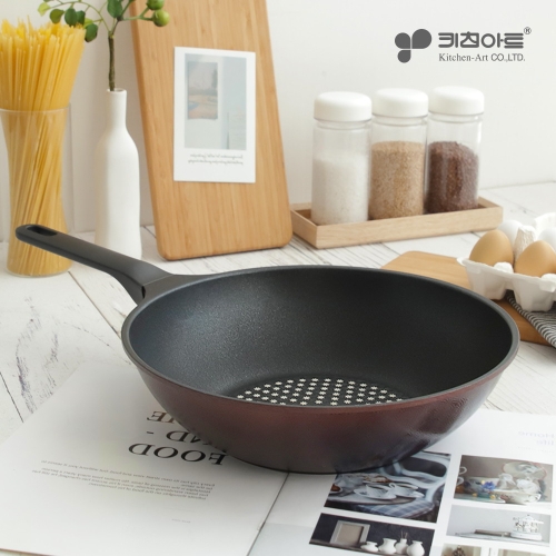 키친아트 와인 다이아몬드코팅 궁중팬 (28cm)_이미지