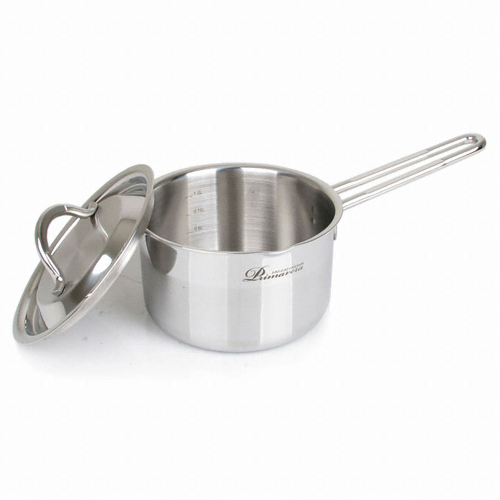 리빙아트 프리마베라 통3중 스텐 밀크팬 [14cm]