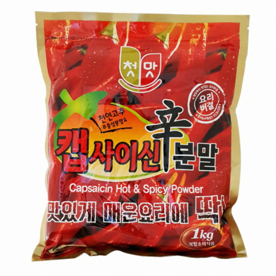 청우 첫맛 캡사이신 분말  1kg  1개 (1개)