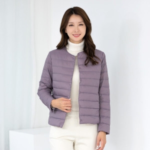 모슬린 엄마옷 라운드 베이직 경량패딩점퍼 CSF509124 중년여성/50대/60대/70대/빅사이즈/할머니옷_이미지