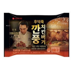 롯데푸드 흑백요리사 후덕죽 셰프의 깐풍 치킨버거 172g (3개)_이미지