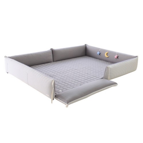 비비엔다 확장형 범퍼침대+모빌+패드+롱쿠션_이미지