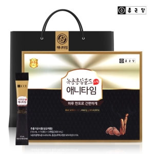종근당건강 녹용홍삼 애니타임 골드 10ml 30포 (1개)_이미지