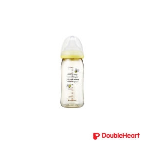 더블하트 신 모유실감 PPSU 꿀벌 젖병 M사이즈 240ml (1개)_이미지