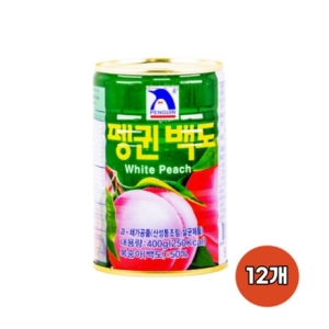 펭귄 백도 400g 12캔