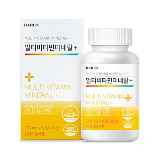 뉴트올로지 바른 멀티비타민 미네랄+ 90정 (3개)